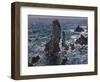 The Rocks in Belle-Ile (Pyramides De Port-Coton, Mer Sauvag), 1886-Claude Monet-Framed Giclee Print