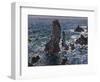 The Rocks in Belle-Ile (Pyramides De Port-Coton, Mer Sauvag), 1886-Claude Monet-Framed Giclee Print