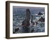 The Rocks in Belle-Ile (Pyramides De Port-Coton, Mer Sauvag), 1886-Claude Monet-Framed Giclee Print