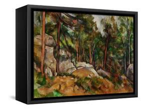The Rocks in the Park of the Chateau Noir, 1898-1899-Paul Cézanne-Framed Stretched Canvas