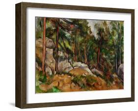 The Rocks in the Park of the Chateau Noir, 1898-1899-Paul Cézanne-Framed Giclee Print