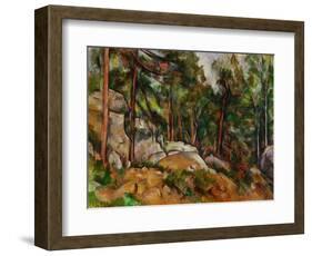 The Rocks in the Park of the Chateau Noir, 1898-1899-Paul Cézanne-Framed Giclee Print