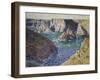 The Rocks of Belle Ile, 1886-Claude Monet-Framed Giclee Print