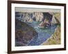 The Rocks of Belle Ile, 1886-Claude Monet-Framed Giclee Print