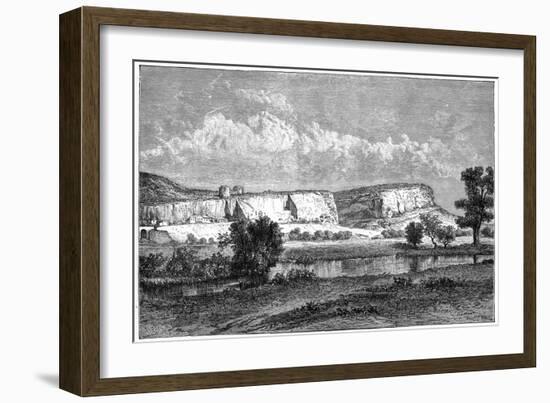 The Rocks of Inkerman, Crimea, Ukraine, 19th Century-Charles Barbant-Framed Giclee Print
