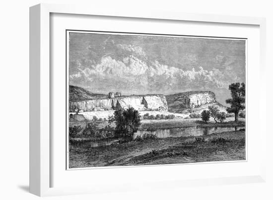 The Rocks of Inkerman, Crimea, Ukraine, 19th Century-Charles Barbant-Framed Giclee Print