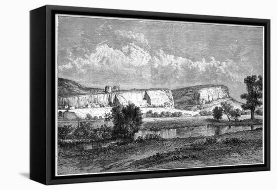 The Rocks of Inkerman, Crimea, Ukraine, 19th Century-Charles Barbant-Framed Stretched Canvas