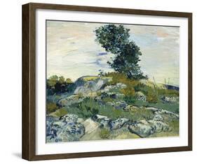 The Rocks-Vincent Van Gogh-Framed Giclee Print