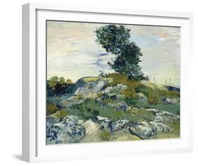 The Rocks-Vincent Van Gogh-Framed Giclee Print