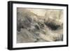 The Rocky Bank of a River - Verso: Sketch of Foliage, C.1853-John Ruskin-Framed Giclee Print