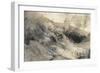 The Rocky Bank of a River - Verso: Sketch of Foliage, C.1853-John Ruskin-Framed Giclee Print