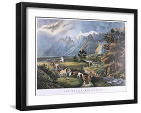 The Rocky Mountains, C1834-C1876-Frances Flora Bond Palmer-Framed Giclee Print