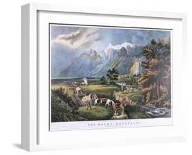 The Rocky Mountains, C1834-C1876-Frances Flora Bond Palmer-Framed Giclee Print