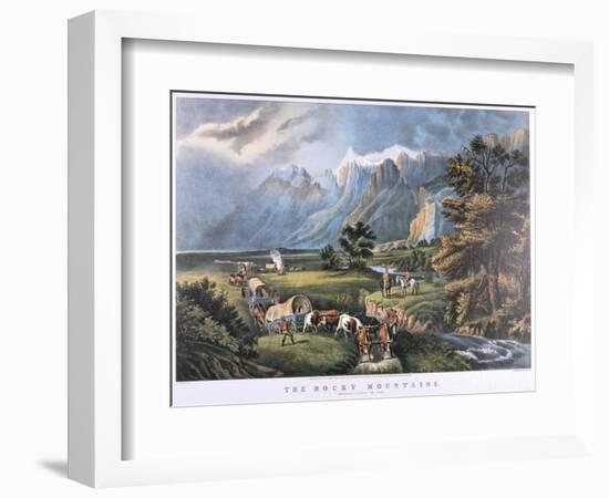 The Rocky Mountains, C1834-C1876-Frances Flora Bond Palmer-Framed Giclee Print