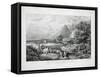 The Rocky Mountains: Emigrants Crossing the Plains-Currier & Ives-Framed Stretched Canvas