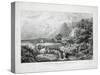 The Rocky Mountains: Emigrants Crossing the Plains-Currier & Ives-Stretched Canvas