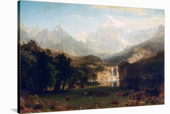 The Rocky Mountains, Lander's Peak, 1863-Albert Bierstadt-Stretched Canvas