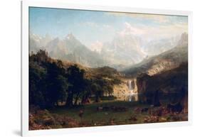 The Rocky Mountains, Lander's Peak, 1863-Albert Bierstadt-Framed Giclee Print
