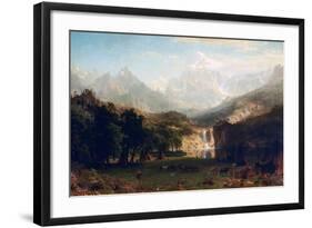 The Rocky Mountains, Lander's Peak, 1863-Albert Bierstadt-Framed Giclee Print