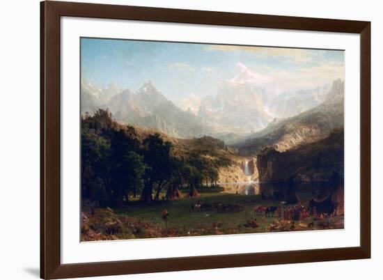 The Rocky Mountains, Lander's Peak, 1863-Albert Bierstadt-Framed Giclee Print