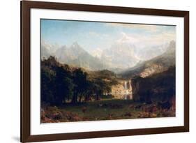 The Rocky Mountains, Lander's Peak, 1863-Albert Bierstadt-Framed Giclee Print