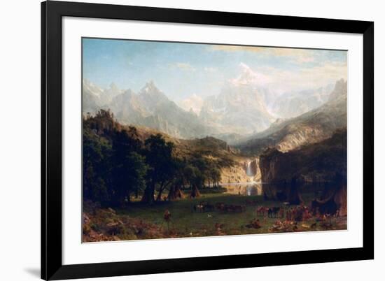 The Rocky Mountains, Lander's Peak, 1863-Albert Bierstadt-Framed Giclee Print