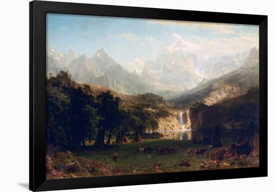 The Rocky Mountains, Lander's Peak, 1863-Albert Bierstadt-Framed Giclee Print