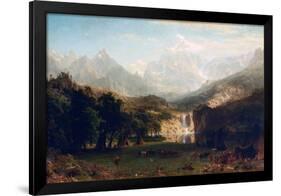 The Rocky Mountains, Lander's Peak, 1863-Albert Bierstadt-Framed Giclee Print