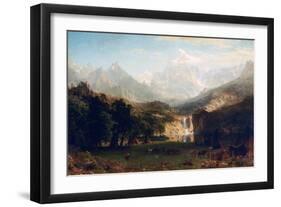 The Rocky Mountains, Lander's Peak, 1863-Albert Bierstadt-Framed Giclee Print