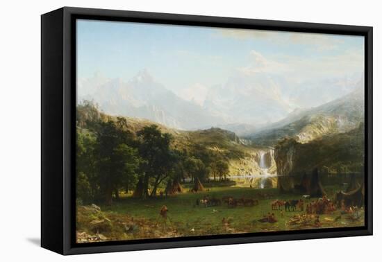 The Rocky Mountains, Lander's Peak-Albert Bierstadt-Framed Stretched Canvas