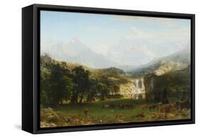 The Rocky Mountains, Lander's Peak-Albert Bierstadt-Framed Stretched Canvas