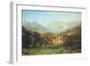 The Rocky Mountains, Lander's Peak-Albert Bierstadt-Framed Art Print