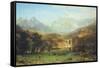 The Rocky Mountains, Lander's Peak-Albert Bierstadt-Framed Stretched Canvas