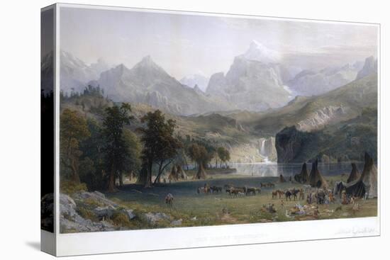 The Rocky Mountains, Lander's Peak-Albert Bierstadt-Stretched Canvas