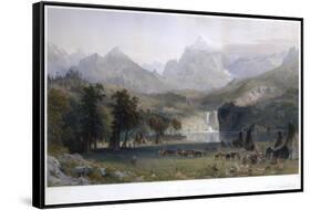 The Rocky Mountains, Lander's Peak-Albert Bierstadt-Framed Stretched Canvas