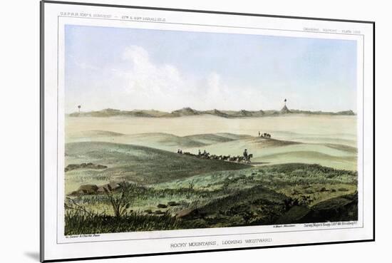 The Rocky Mountains, Looking Westward, USA, 1856-John Mix Stanley-Mounted Giclee Print