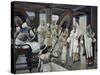 The Rod of Aaron Devours the Other Rods-James Tissot-Stretched Canvas