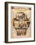 The Role of Gas in Modern Houses, from a French Gas Company Calendar, 1892-null-Framed Giclee Print