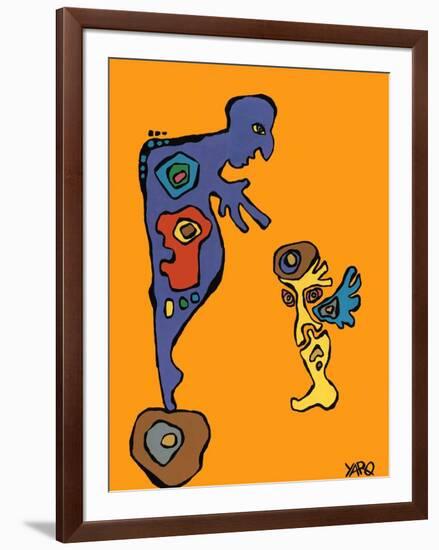 The roles-Yaro-Framed Art Print