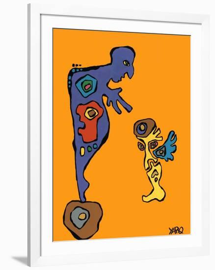 The roles-Yaro-Framed Art Print