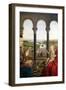 The Rolin Madonna, Detail of the View Between the Columns, circa 1435-Jan van Eyck-Framed Giclee Print
