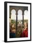 The Rolin Madonna, Detail of the View Between the Columns, circa 1435-Jan van Eyck-Framed Giclee Print