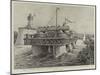 The Roller Steamer Ernest Bazin Leaving Havre on a Trial Trip-Henri Lanos-Mounted Giclee Print