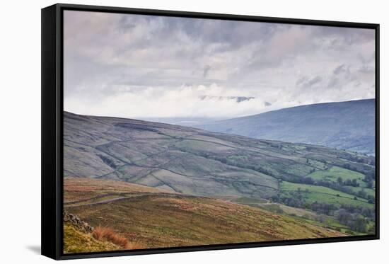 The Rolling Hills of the Yorkshire Dales National Park Near Dentdale-Julian Elliott-Framed Stretched Canvas