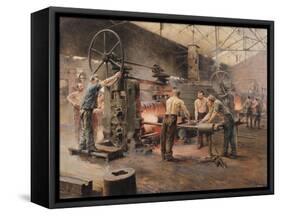 The Rolling Mill-Ferdinand Joseph Gueldry-Framed Stretched Canvas