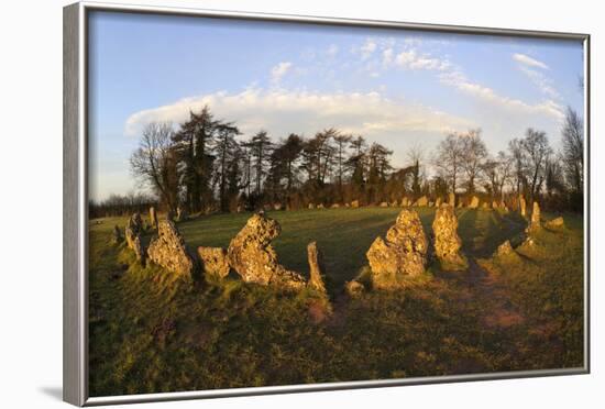 The Rollright Stones, a Bronze Age Stone Circle, Chipping Norton, Oxfordshire, Cotswolds, England-Stuart Black-Framed Photographic Print