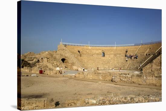 The Roman Amphitheatre, Caesarea, Israel, Middle East-Yadid Levy-Stretched Canvas