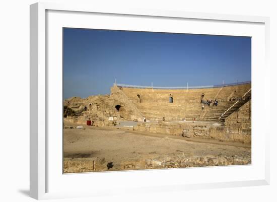 The Roman Amphitheatre, Caesarea, Israel, Middle East-Yadid Levy-Framed Photographic Print