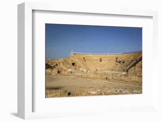 The Roman Amphitheatre, Caesarea, Israel, Middle East-Yadid Levy-Framed Photographic Print