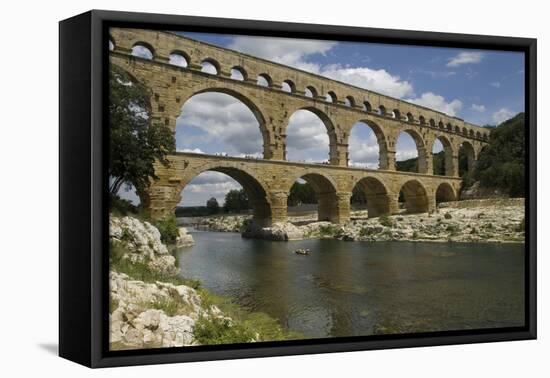 The Roman Aqueduct across the River Gard Was Built in the Middle of the First Century-LatitudeStock-Framed Stretched Canvas